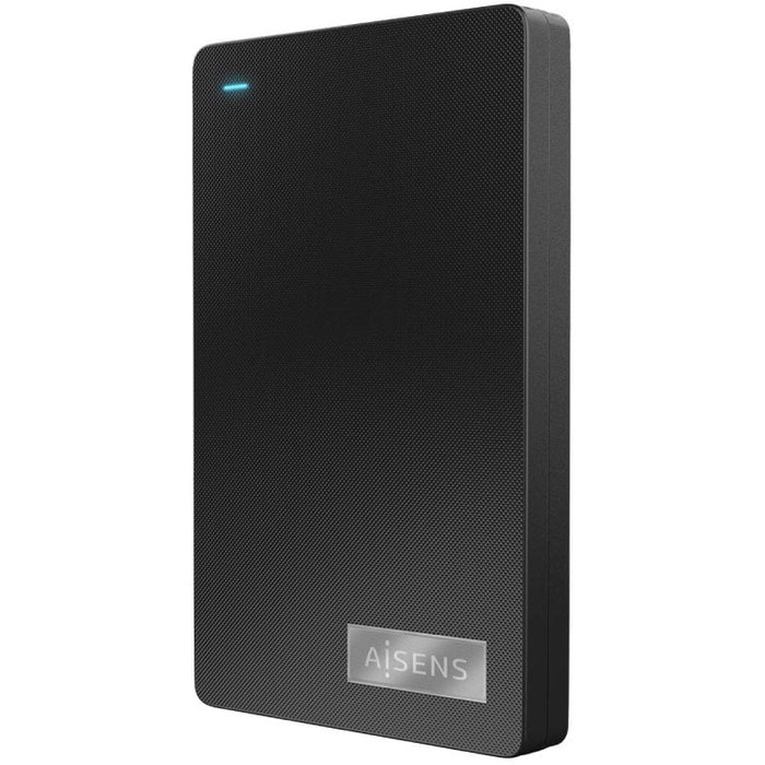 Aisens ASE-2541B Caja Externa para Disco Duro 2.5 SATA a USB-C USB 3.1 Gen 1, Negra